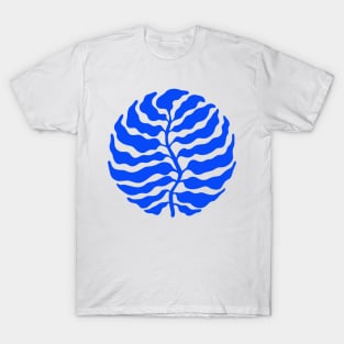 Wild Ferns: Ultramarine Blue Edition Art Print | Mid-Century Edition T-Shirt